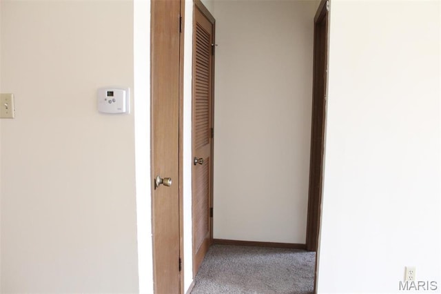 1530 Springlet Ct Unit 32, Florissant, MO 63033 - hallway with carpet and baseboards