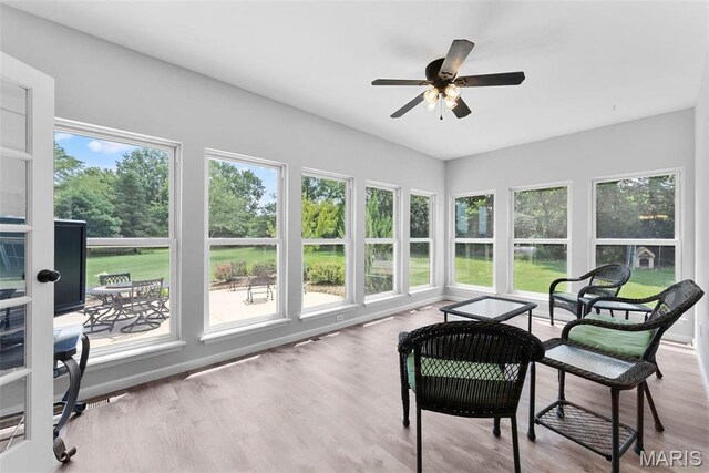 220 Cuivre Point Ln, Moscow Mills, MO 63362 - sunroom with wood finished floors