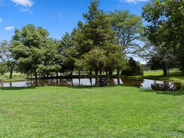 220 Cuivre Point Ln, Moscow Mills, MO 63362 - view of green lawn featuring a water view