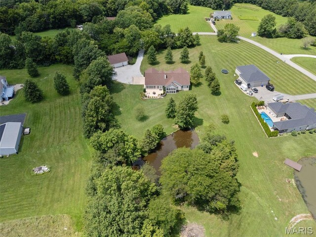 220 Cuivre Point Ln, Moscow Mills, MO 63362 - aerial overview of property's location featuring a pool