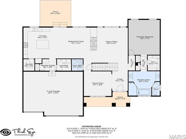 207 Castle Stuart Ct, Dardenne Prairie, MO 63368 - home floor plan
