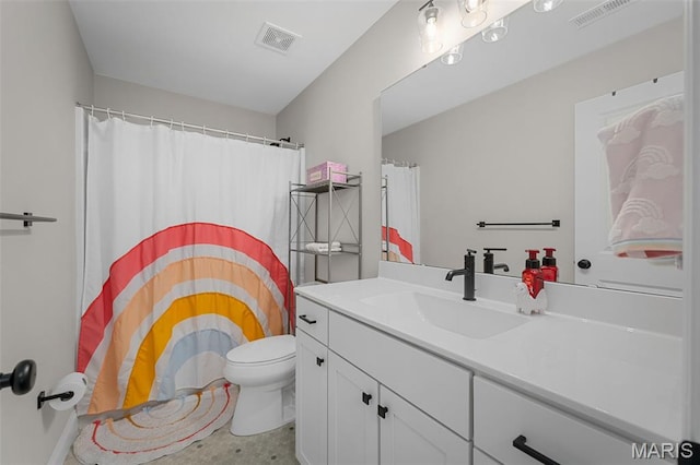 207 Castle Stuart Ct, Dardenne Prairie, MO 63368 - bathroom with vanity, toilet, and a shower with shower curtain