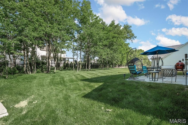 207 Castle Stuart Ct, Dardenne Prairie, MO 63368 - view of green lawn featuring a patio