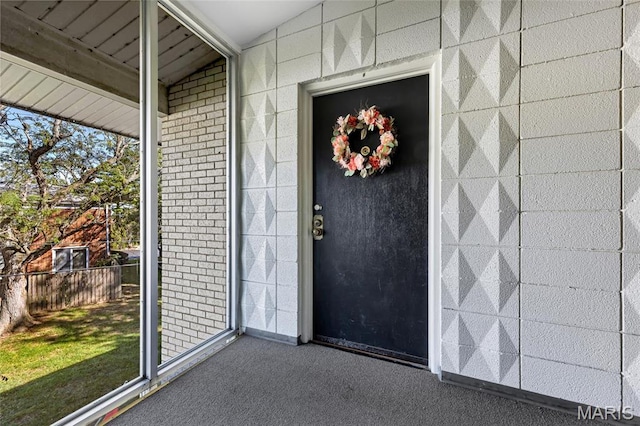 10457 Briarbend Dr Unit 8, Saint Louis, MO 63146 - view of exterior entry with brick siding