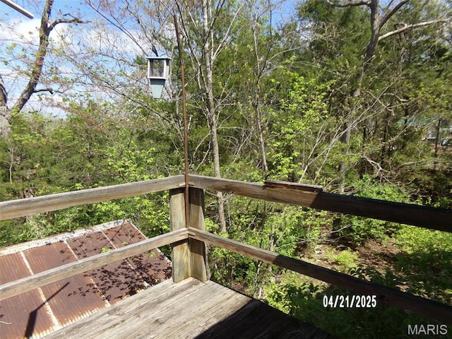 2163 Welch Dr, Hermann, MO 65041 - view of wooden terrace