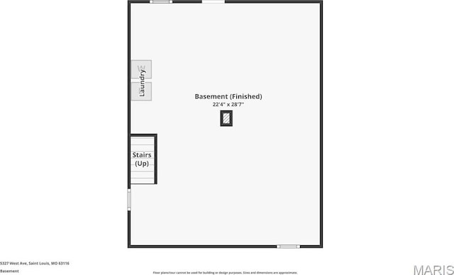 5327 W Ave, Saint Louis, MO 63116 - room layout
