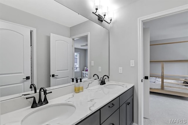 ensuite bathroom with double vanity