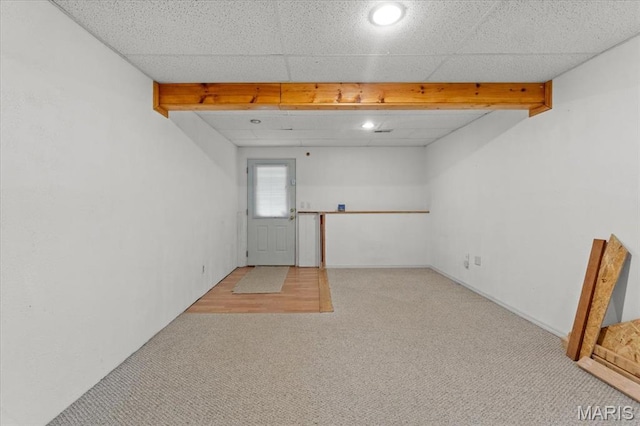 2305 Loretta Ln, Collinsville, IL 62234 - below grade area with carpet and recessed lighting