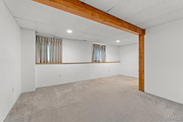 2305 Loretta Ln, Collinsville, IL 62234 - finished below grade area with carpet flooring and recessed lighting