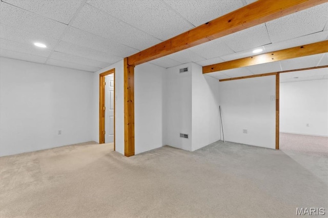 2305 Loretta Ln, Collinsville, IL 62234 - finished basement featuring carpet floors and recessed lighting