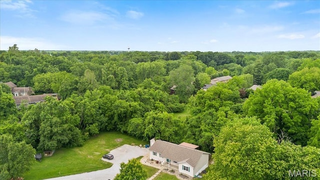 2305 Loretta Ln, Collinsville, IL 62234 - bird's eye view of a heavily wooded area