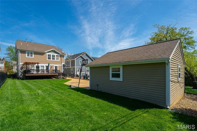 734 Fuhrmann Ter, Glendale, MO 63122 - rear view of property with a wooden deck