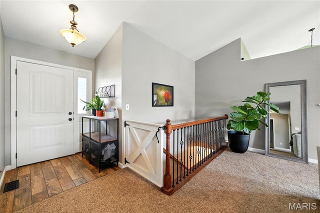 6346 Twin Springs Blvd, Cedar Hill, MO 63016 - foyer with wood finished floors and baseboards