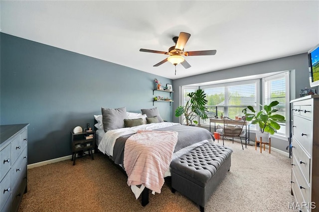 6346 Twin Springs Blvd, Cedar Hill, MO 63016 - carpeted bedroom featuring baseboards and a ceiling fan