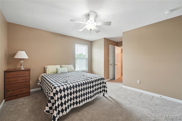 16816 Hickory Trails Ln, Wildwood, MO 63011 - bedroom featuring carpet floors, baseboards, and a ceiling fan