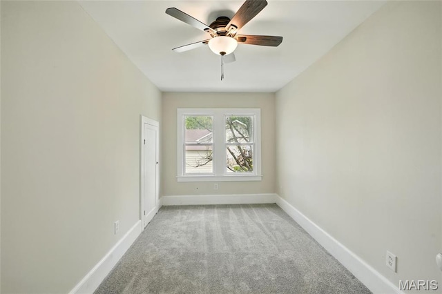 1242 Crystal Heights Rd, Crystal City, MO 63019 - spare room with carpet flooring, ceiling fan, and baseboards
