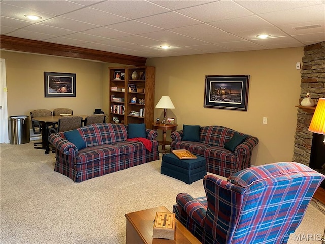 7 Chester Rd, Hannibal, MO 63401 - carpeted living area with recessed lighting