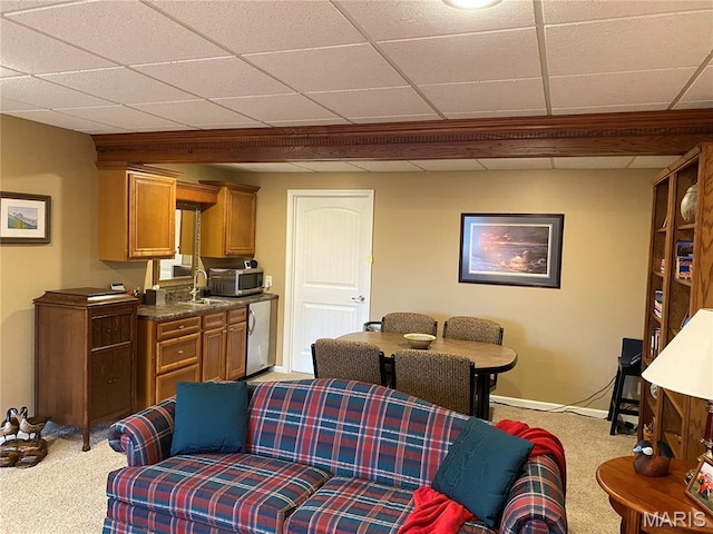 7 Chester Rd, Hannibal, MO 63401 - living room with carpet floors and baseboards
