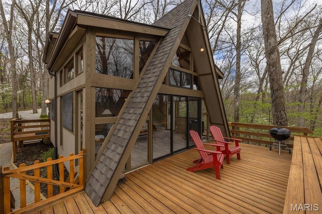 1556 Bliss Lake Dr, Innsbrook, MO 63390 - view of wooden deck