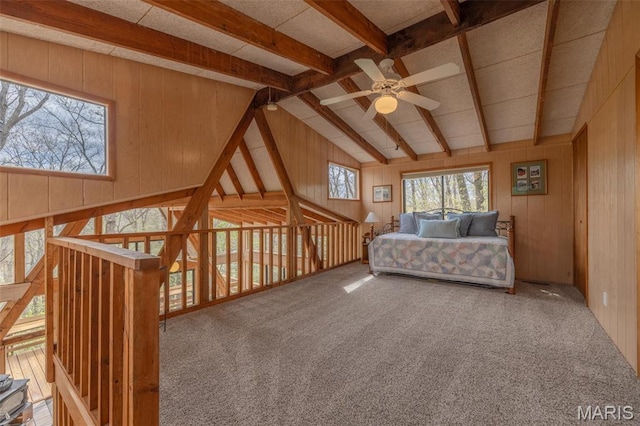 1556 Bliss Lake Dr, Innsbrook, MO 63390 - carpeted bedroom with wood walls
