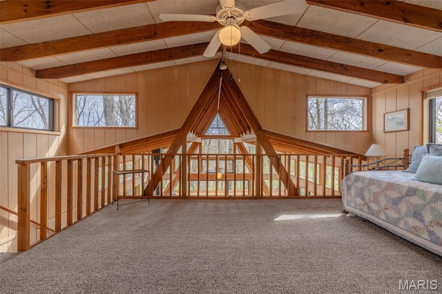 1556 Bliss Lake Dr, Innsbrook, MO 63390 - carpeted bedroom featuring multiple windows and wood walls