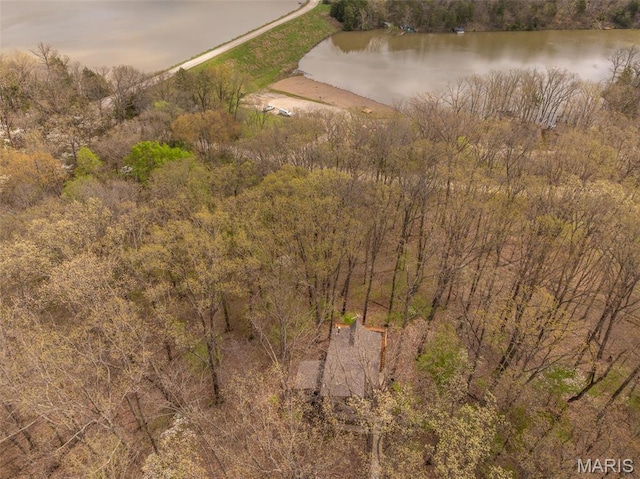 1556 Bliss Lake Dr, Innsbrook, MO 63390 - aerial overview of property's location featuring a large body of water
