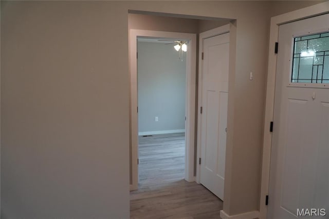 468 Polk St, Lebanon, MO 65536 - corridor with light wood-style floors and baseboards