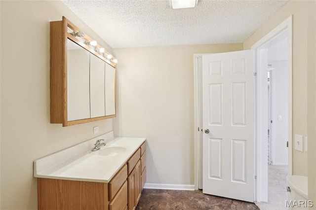 21839 Dove Ln, Carlyle, IL 62231 - bathroom with vanity and a textured ceiling