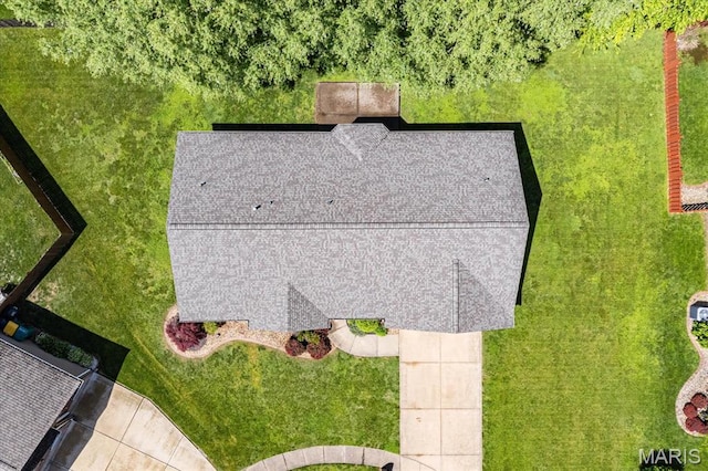 view from above of property