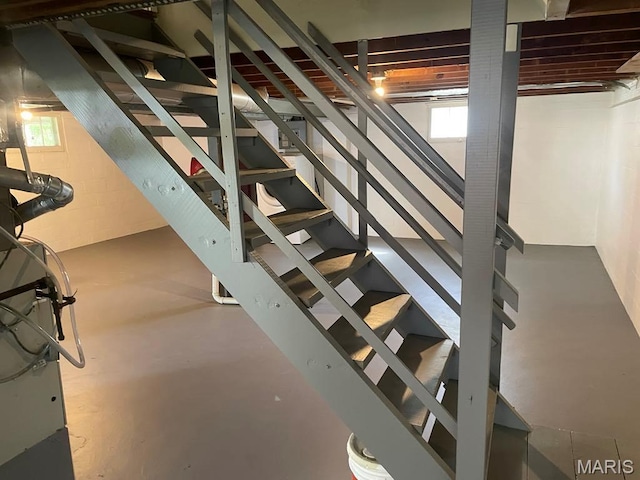 212 S Marguerite, Ferguson, MO 63135 - basement featuring stairway