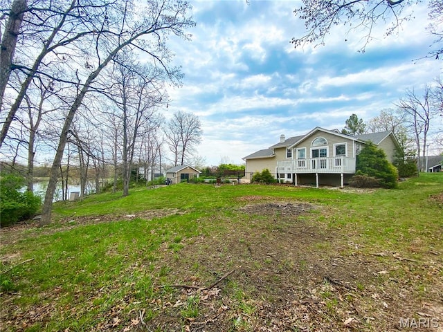 19113 Bent Oak Dr, Warrenton, MO 63383 - view of yard with a water view