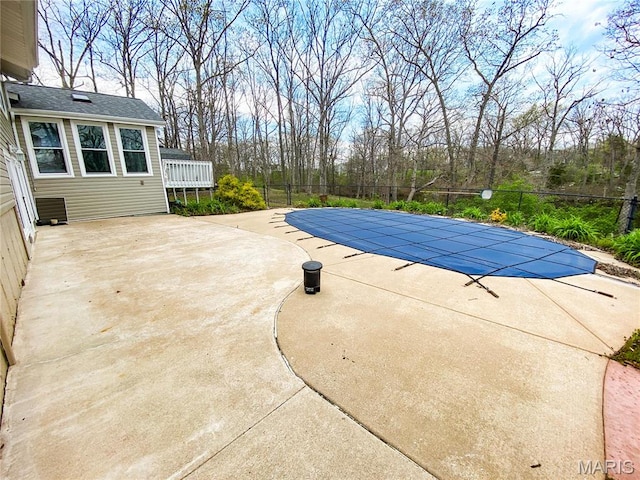 19113 Bent Oak Dr, Warrenton, MO 63383 - view of pool featuring a patio and view of scattered trees