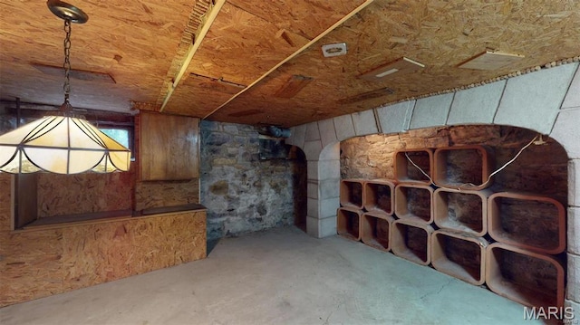 921 Morrison Ave, Saint Louis, MO 63104 - wine area featuring unfinished concrete flooring