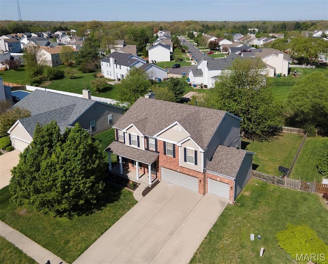 1739 Naughton Way, Swansea, IL 62226 - aerial view of residential area