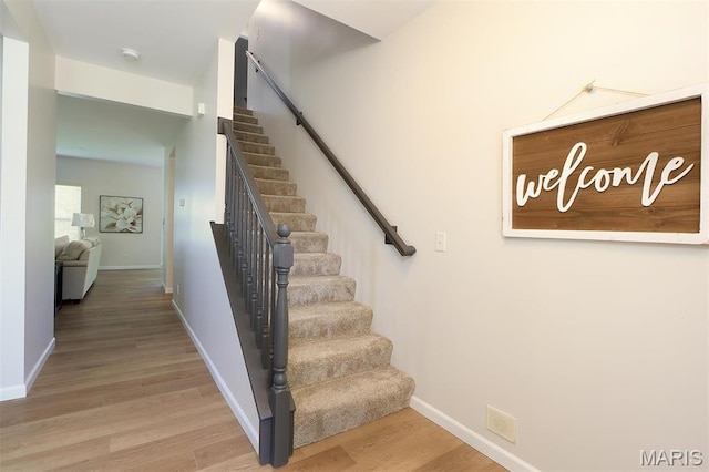 1739 Naughton Way, Swansea, IL 62226 - stairs featuring wood finished floors and baseboards