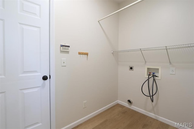 1739 Naughton Way, Swansea, IL 62226 - laundry room with hookup for a washing machine, light wood finished floors, hookup for an electric dryer, and baseboards