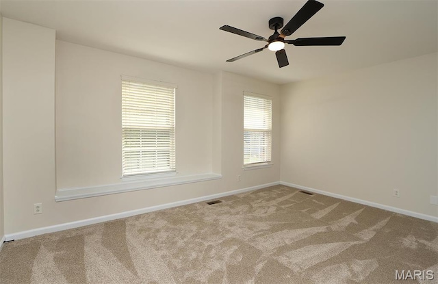 1739 Naughton Way, Swansea, IL 62226 - carpeted spare room with ceiling fan and baseboards