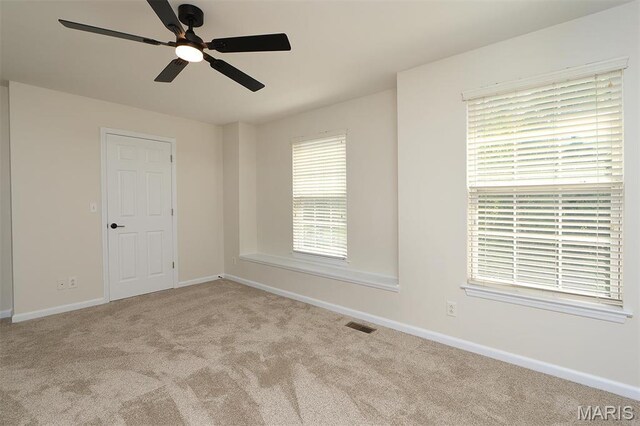 1739 Naughton Way, Swansea, IL 62226 - carpeted spare room featuring ceiling fan and baseboards