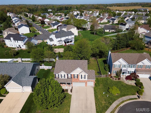 1739 Naughton Way, Swansea, IL 62226 - aerial view of property and surrounding area featuring nearby suburban area