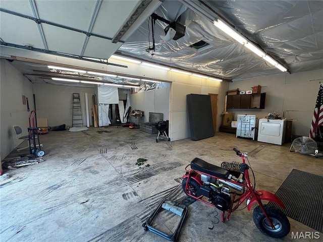 114 S Water St, Truesdale, MO 63380 - garage with washer / clothes dryer