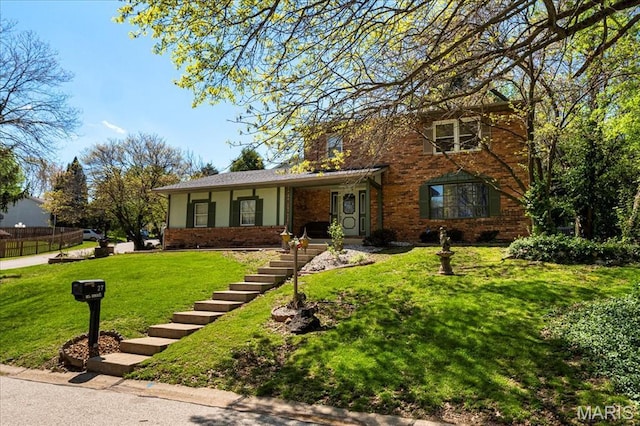 27 Heatherwood Dr, Collinsville, IL 62234 - view of front of house with brick siding