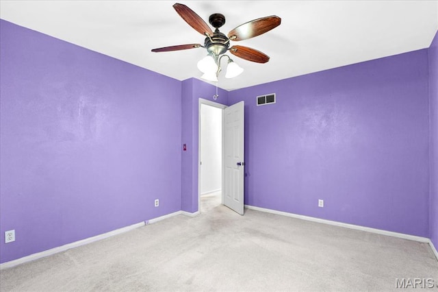 27 Heatherwood Dr, Collinsville, IL 62234 - carpeted spare room with a ceiling fan and baseboards