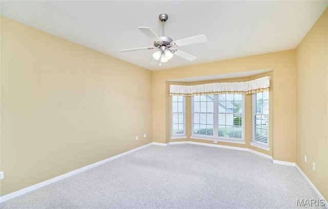 225 River Bluff Ct, Troy, MO 63379 - unfurnished room with carpet flooring, baseboards, and ceiling fan
