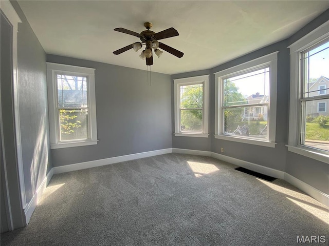 616 N Church St, Belleville, IL 62220 - spare room with plenty of natural light, carpet flooring, and baseboards