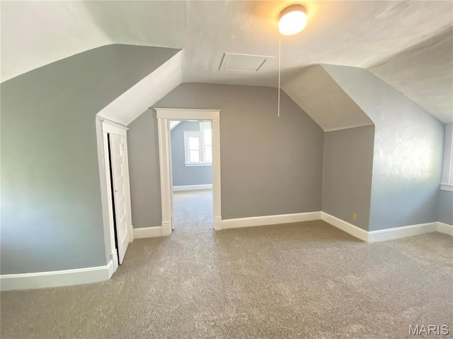 616 N Church St, Belleville, IL 62220 - bonus room with carpet flooring, lofted ceiling, and baseboards