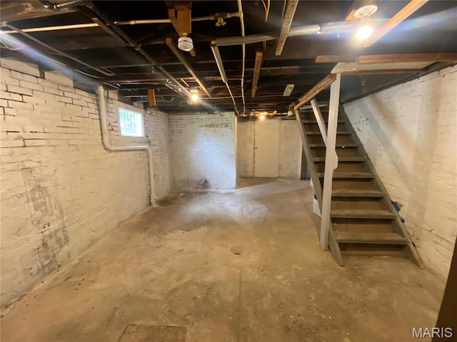 616 N Church St, Belleville, IL 62220 - below grade area featuring stairs
