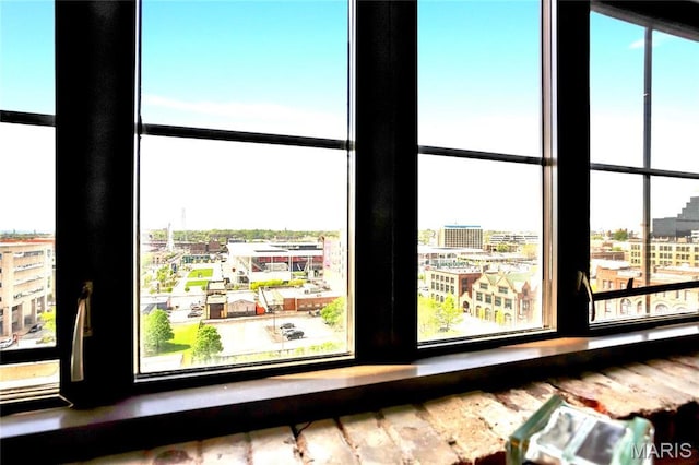 detailed view of a city view