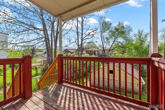5034 Queens Ave, Saint Louis, MO 63115 - deck with a residential view