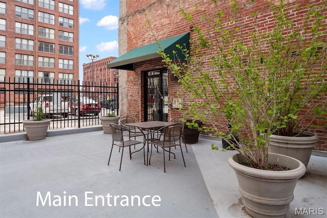 view of patio / terrace with outdoor dining space