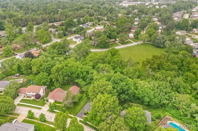 739 Muir View Dr, Ballwin, MO 63011 - aerial view of residential area